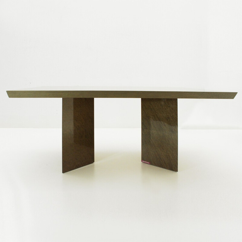 Vintage italian Extendable Table by Giovanni Offredi for Saporiti - 1980s