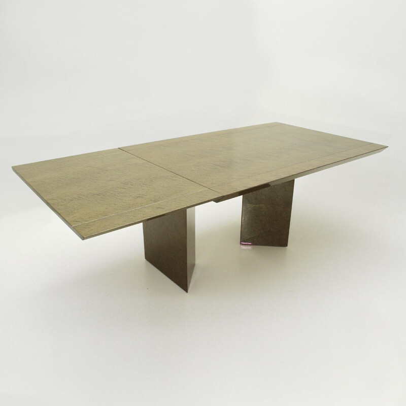 Vintage italian Extendable Table by Giovanni Offredi for Saporiti - 1980s