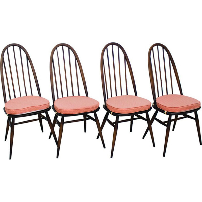 Set of 4 "Quaker 365" dining chairs by Lucian Ercolani for Ercol - 1960s