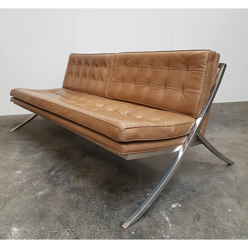 Leather Vintage sofa by Mueller Furniture - 1960s