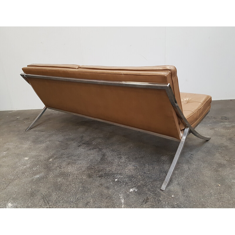 Canapé Vintage americain  en cuir par Mueller Furniture - 1960