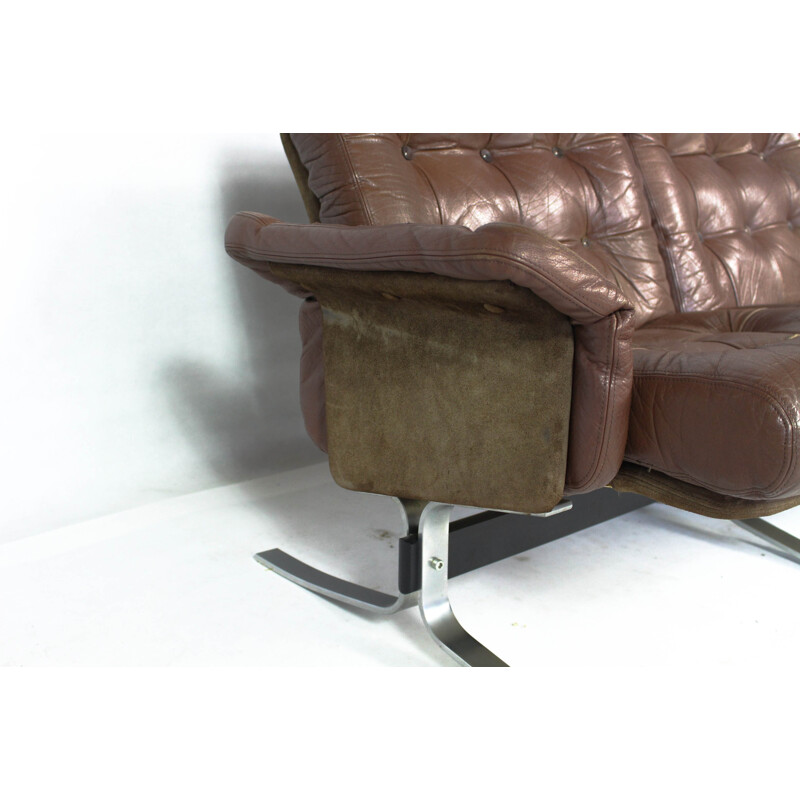 Danish Vintage Leather Sofa by Ebbe Gehl & Søren Nissen for Jeki Møbler - 1960s