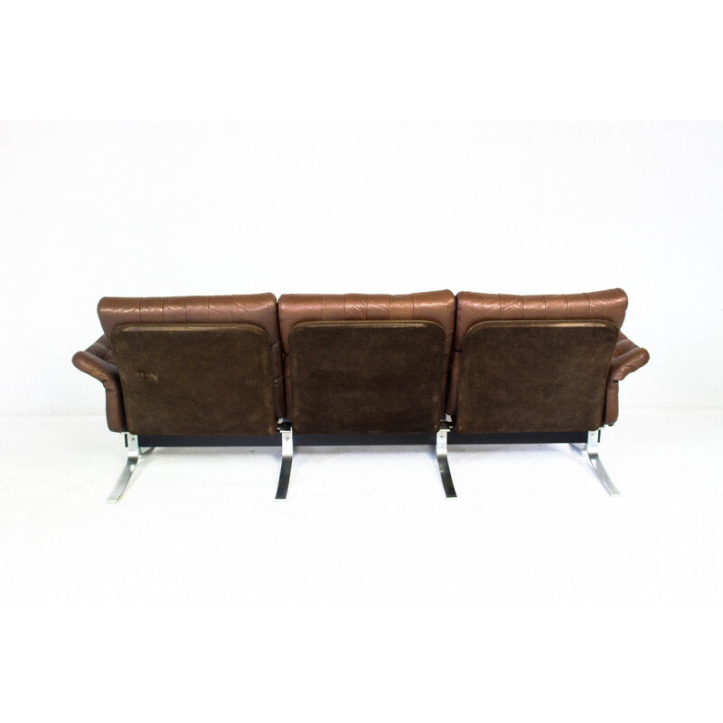 Danish Vintage Leather Sofa by Ebbe Gehl & Søren Nissen for Jeki Møbler - 1960s