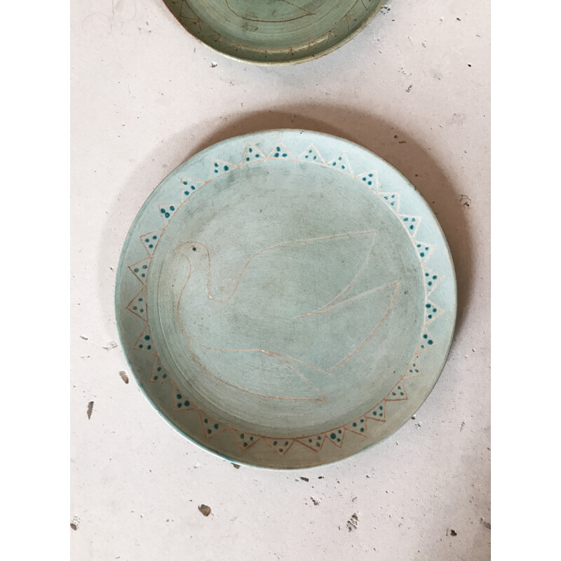 Set of 2 Vintage Ceramics by Edith Fidler - 1960s