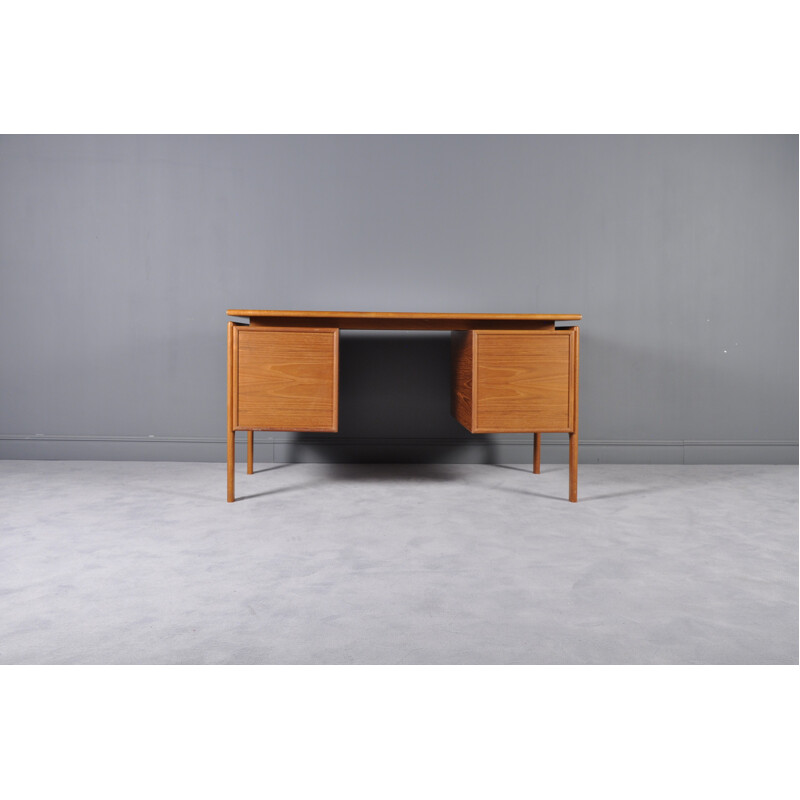 Vintage Danish teak desk by Arne Vodder for GV Møbler - 1960s