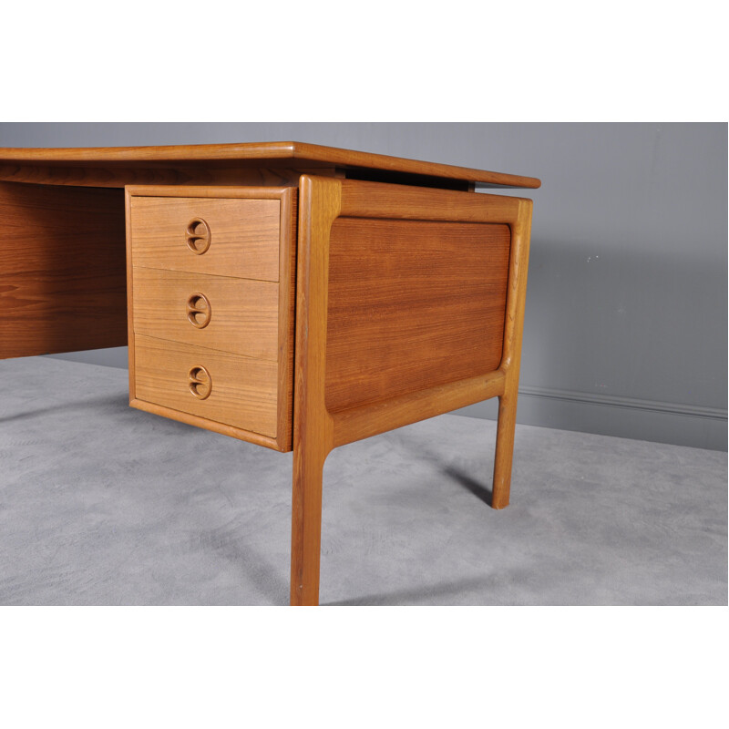 Vintage Danish teak desk by Arne Vodder for GV Møbler - 1960s