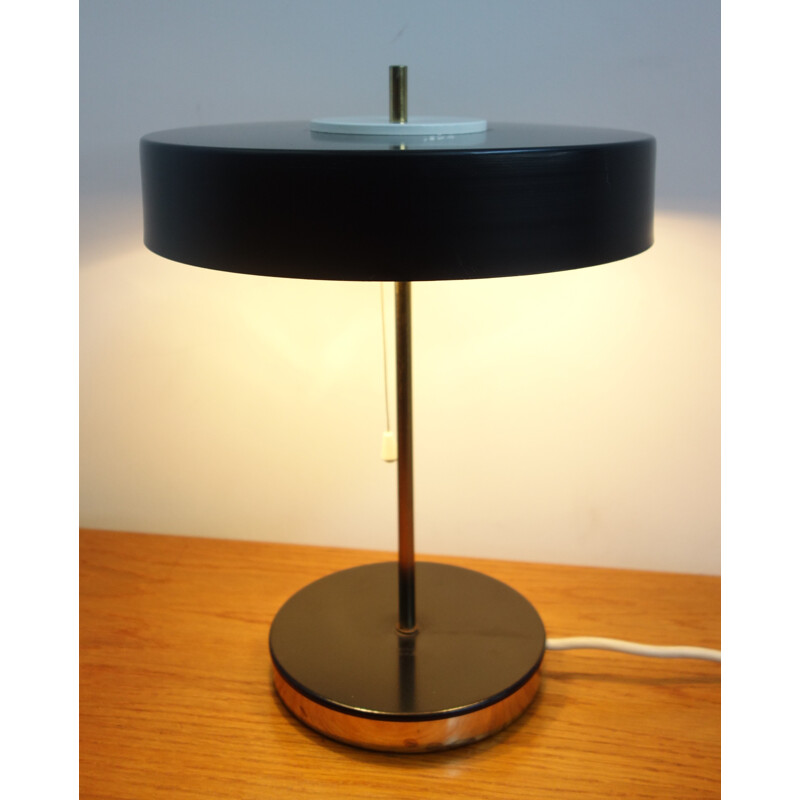 Vintage desk lamp in black metal from Czechoslavakia - 1960s