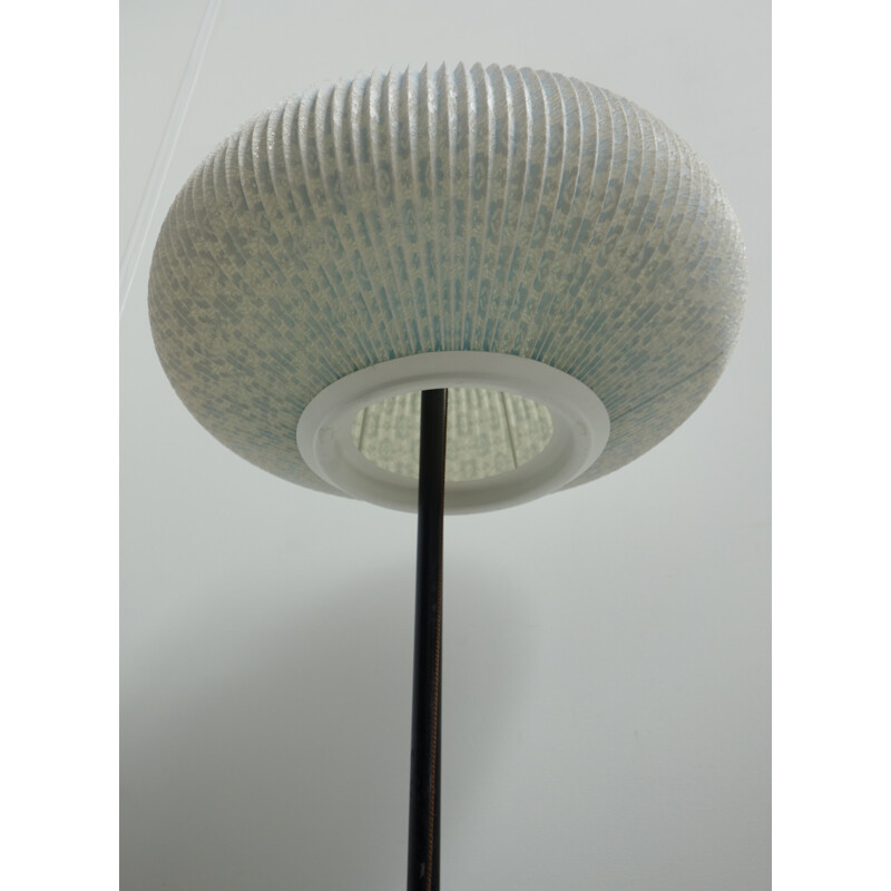 Vintage floorlamp with blue onion shape shade - 1960s