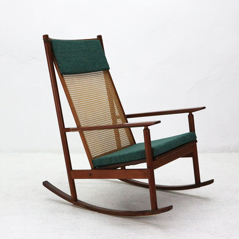 Vintage "532-A" teak rocking chair by Hans Olsen - 1950s