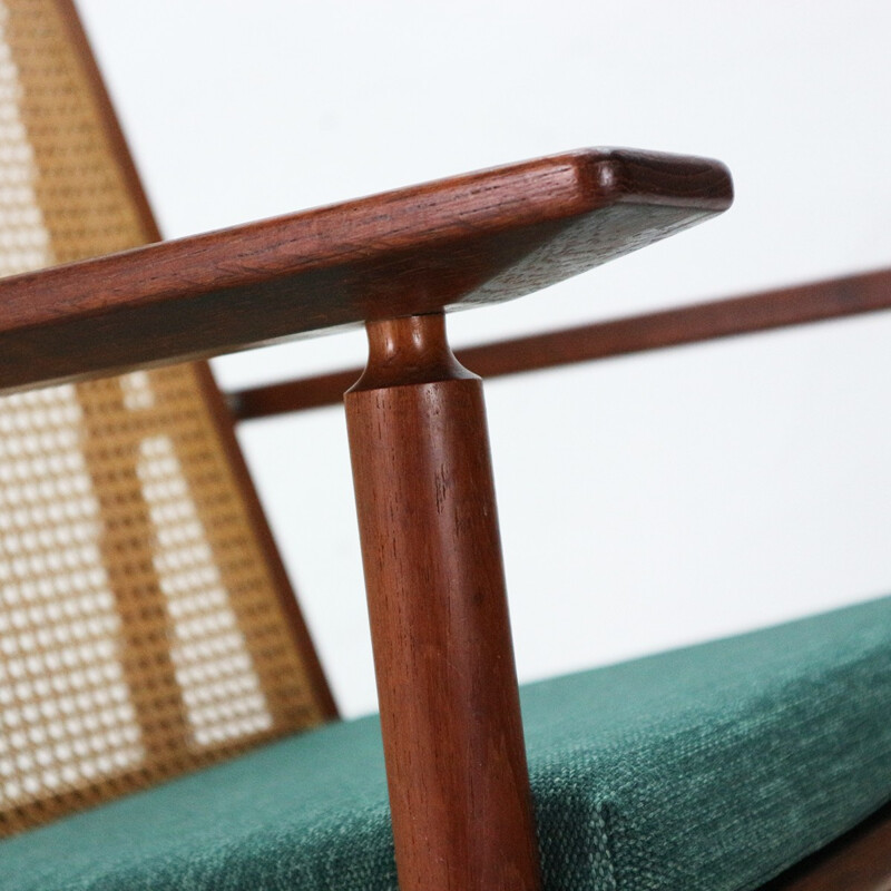 Vintage "532-A" teak rocking chair by Hans Olsen - 1950s