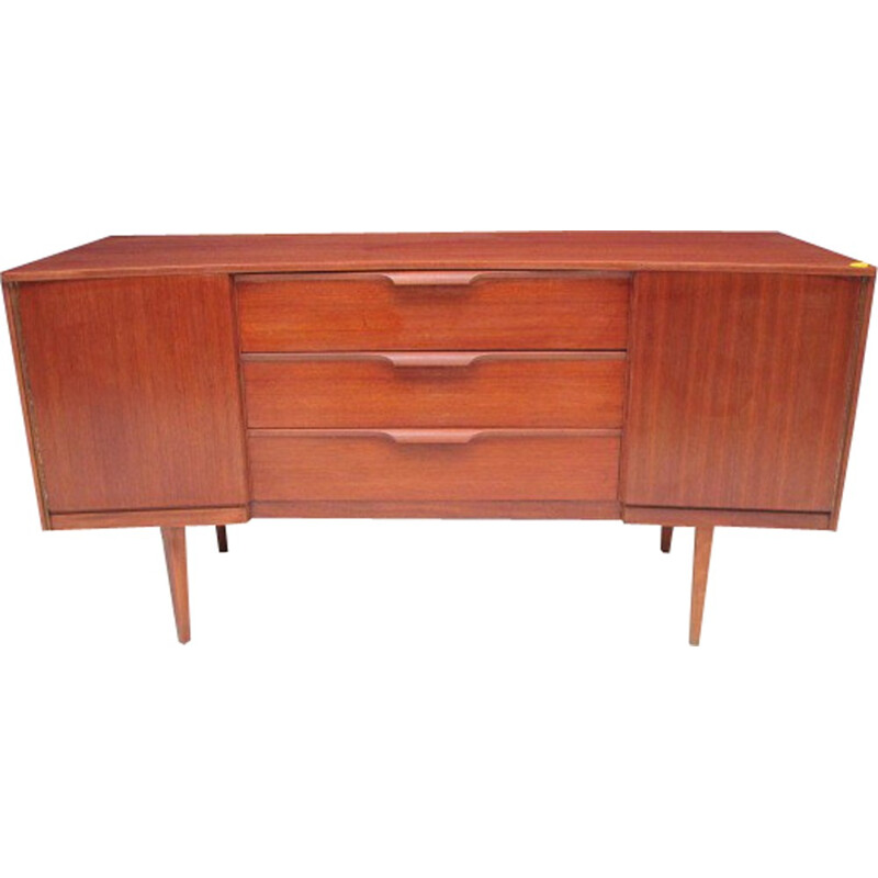 Vintage teak sideboard with 3 drawers - 1960s