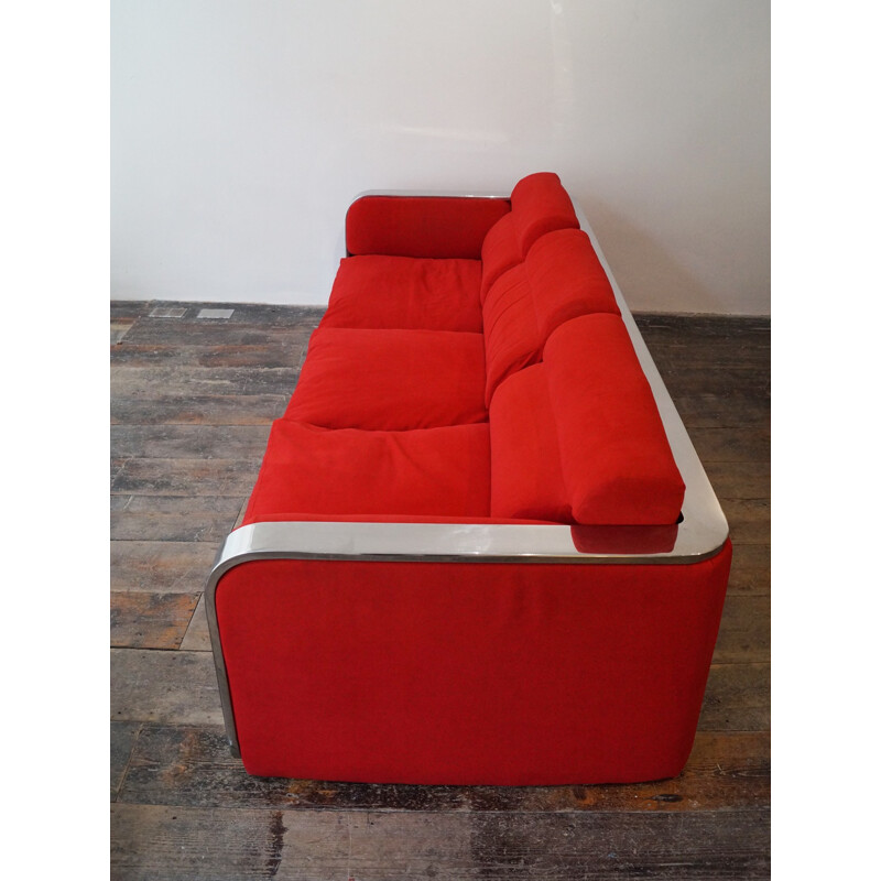 Vintage 3 seater sofa by Did Dada Industrial Design, Italy - 1970s