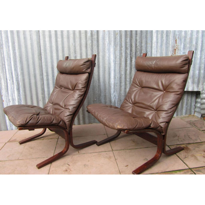 Pair of Siesta lounge chairs, Ingmar RELLING - 1960s