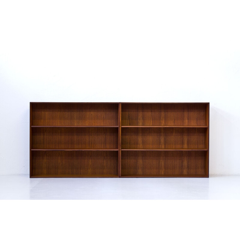 Set of 2 teak bookcases for Brantorps - 1960s