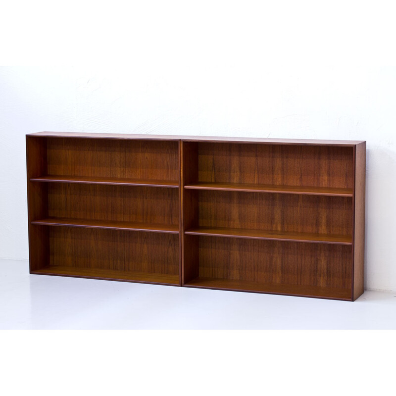 Set of 2 teak bookcases for Brantorps - 1960s