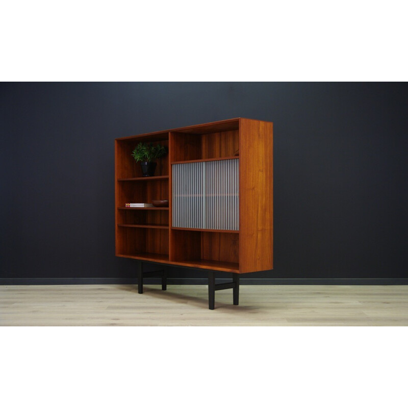 Vintage Scandinavian design teak bookcase - 1960s