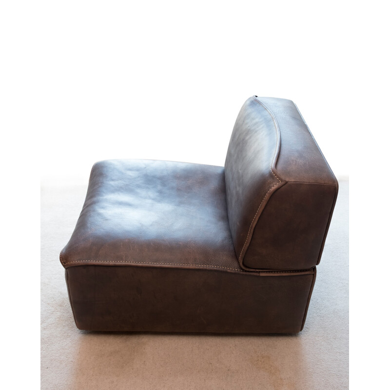 Fauteuil vintage "DS-15" en cuir de buffle par De Sede - 1970