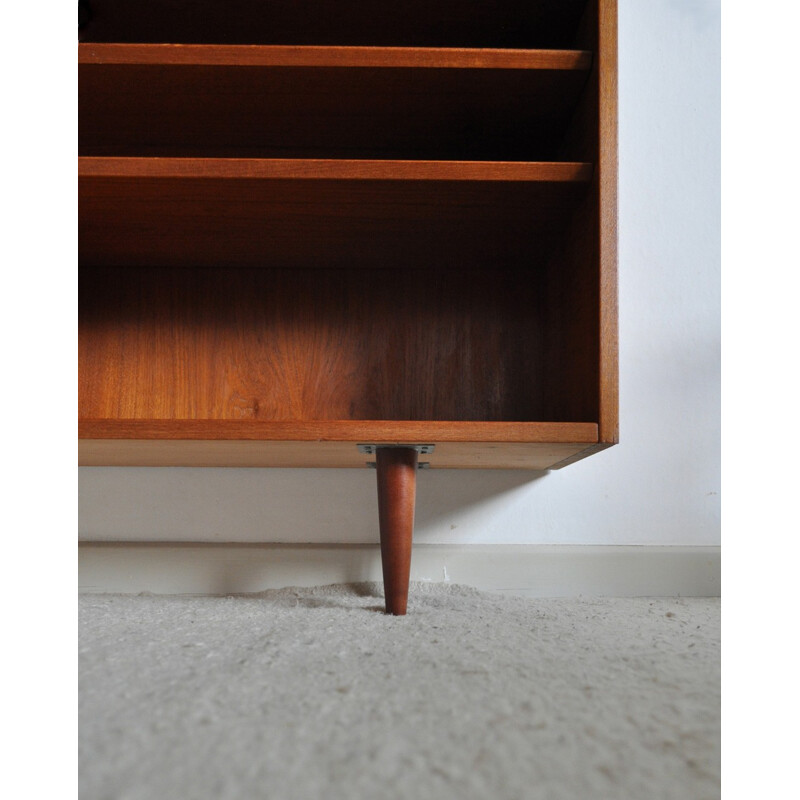 Vintage teak bookcase with 9 shelves by Aage Hundevad for Hundevad & Co - 1960s