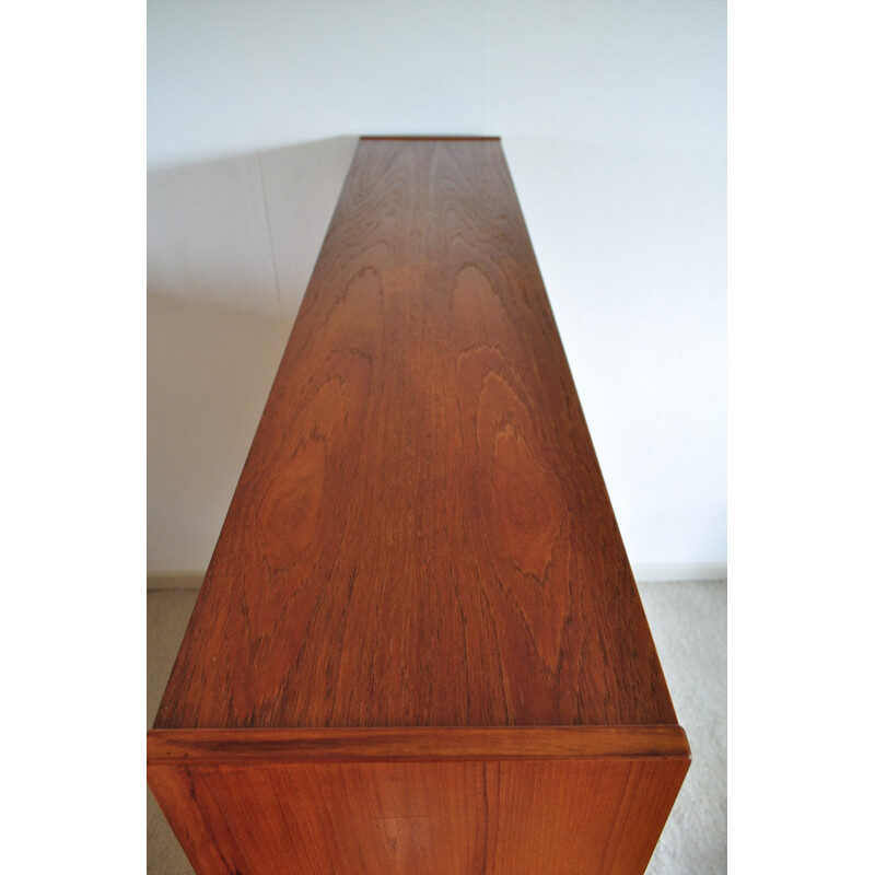 Vintage teak bookcase with 9 shelves by Aage Hundevad for Hundevad & Co - 1960s