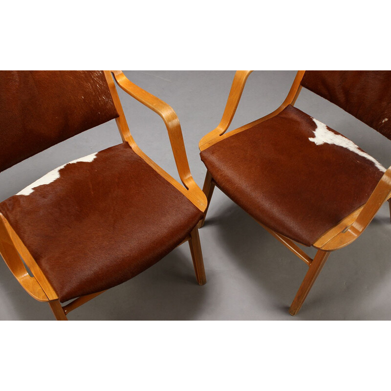 Vintage pair of Danish armchairs by Peter Hvidt - 1960s