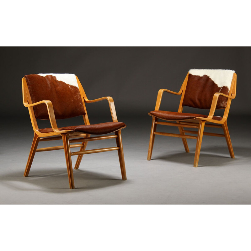 Vintage pair of Danish armchairs by Peter Hvidt - 1960s