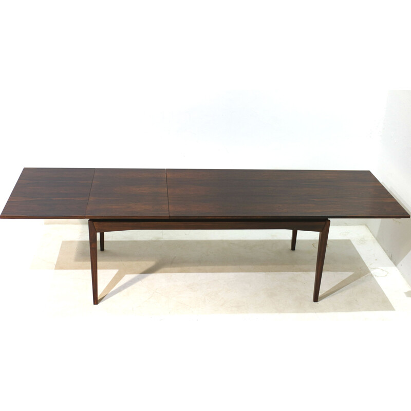 Vintage rosewood extendable dining table by H. W. Klein - 1950s