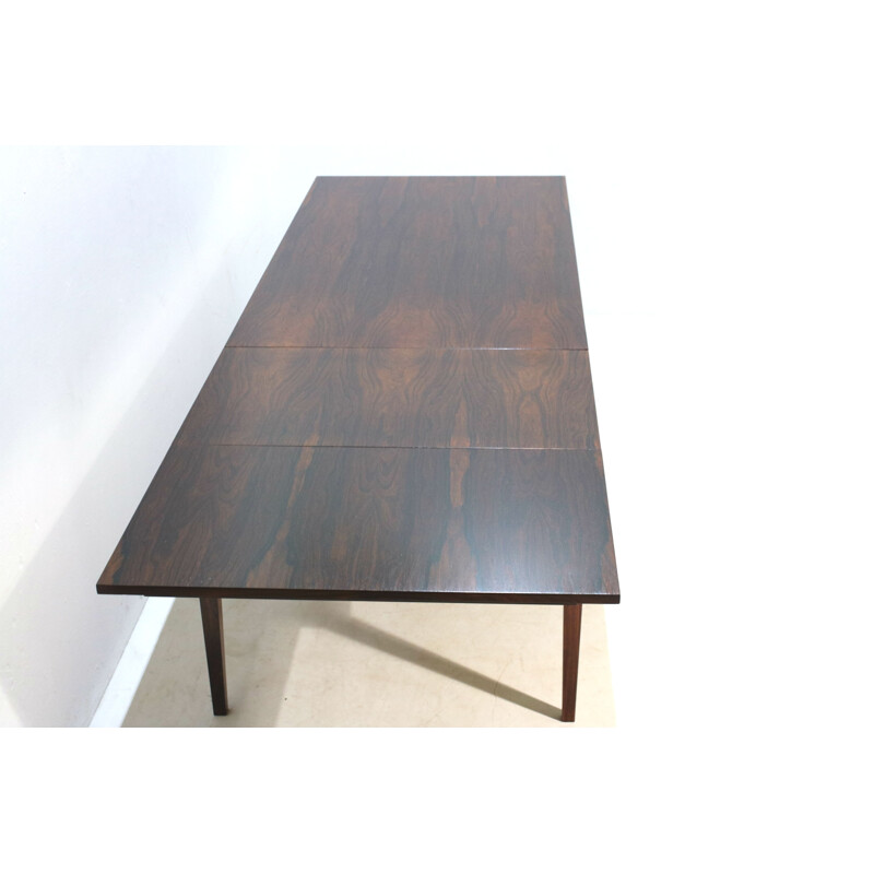 Vintage rosewood extendable dining table by H. W. Klein - 1950s