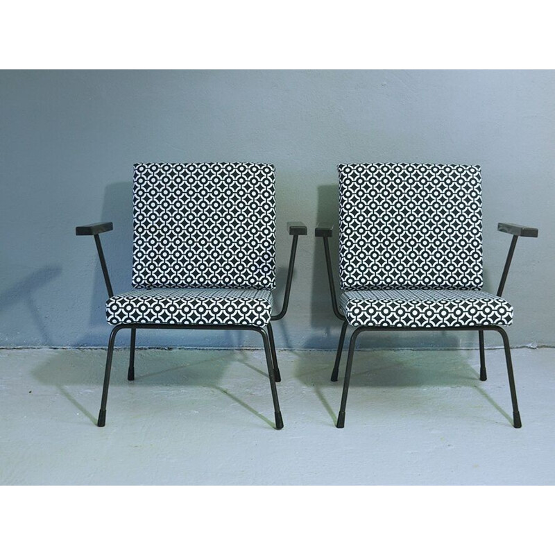 Vintage set of 2 armchairs by Wim Rietveld and Andre Cordemeyer - 1950s