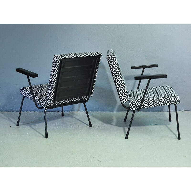 Vintage set of 2 armchairs by Wim Rietveld and Andre Cordemeyer - 1950s