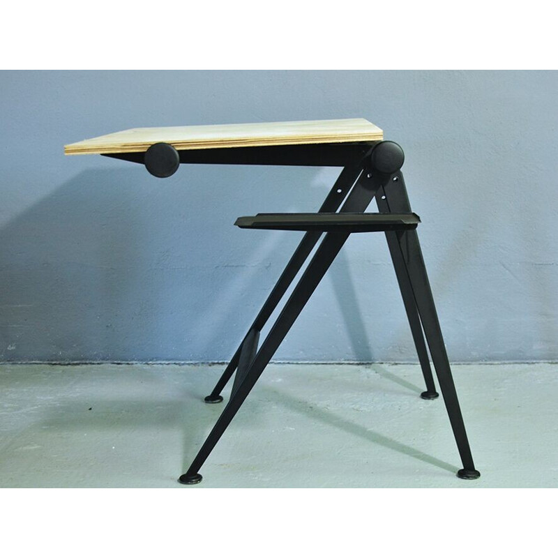 Vintage "Reply" drafting table by Friso Kramer and Wim Rietveld for Ahrend de CIrkel - 1950s