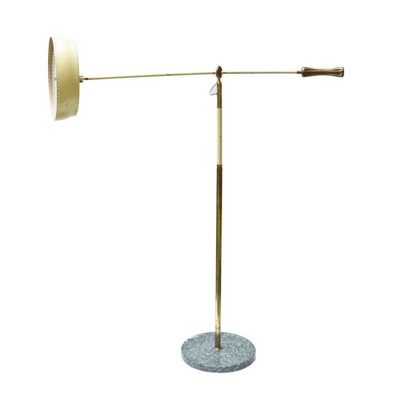  Italian yellow Floorlamp by Angelo Lelli - 1950s