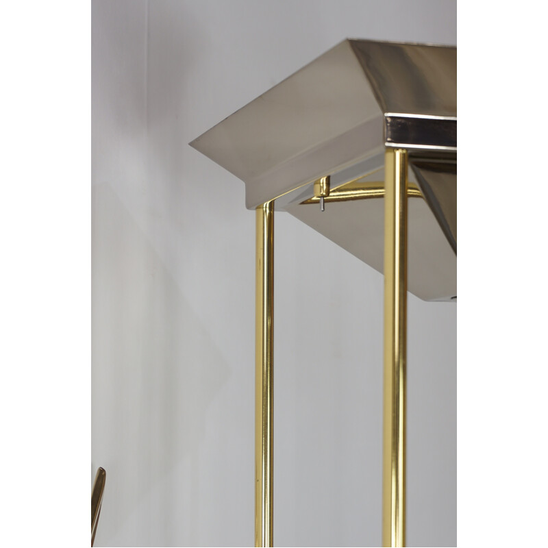 Vintage column floor lamp by Maison Deknudt - 1970s