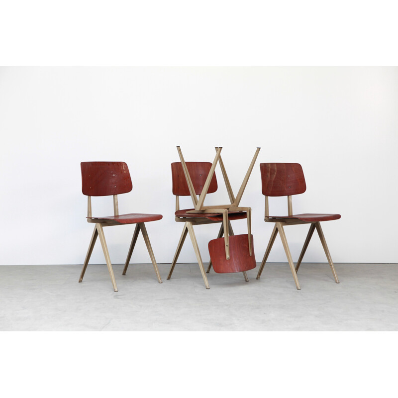 Vintage Galvanitas "S16" chairs with beige feet - 1960s