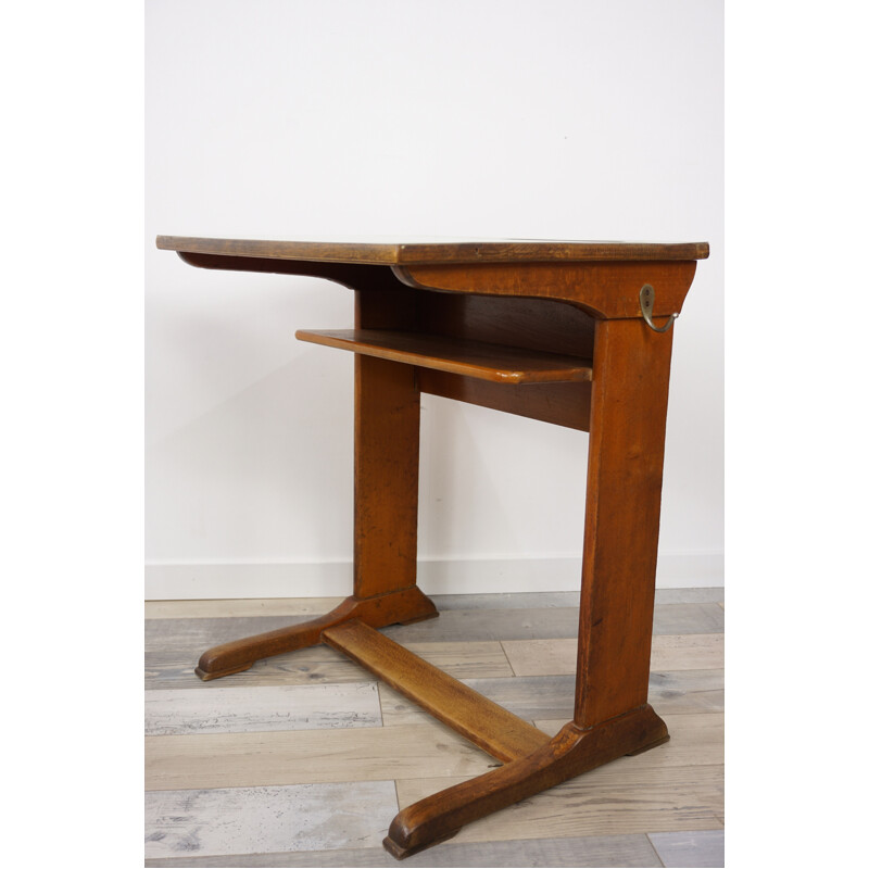 Vintage school desk & bench - 1960s