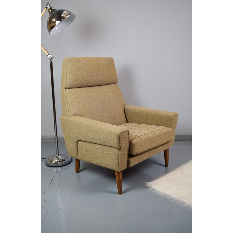 Vintage Danish Pure Lounge ArmChair in wool - 1960s