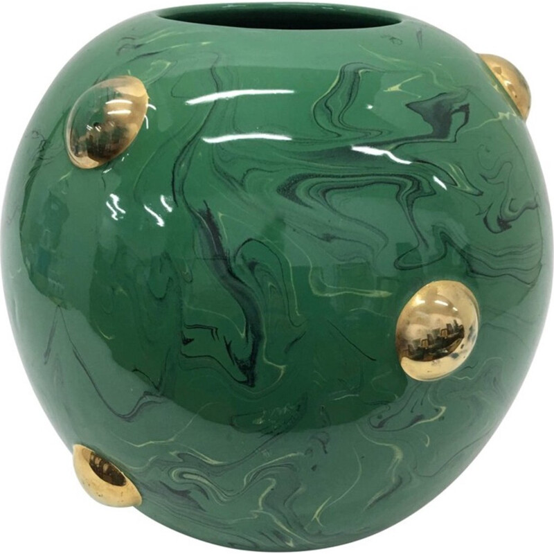 Vase vintage en céramique par Batignani - 1950