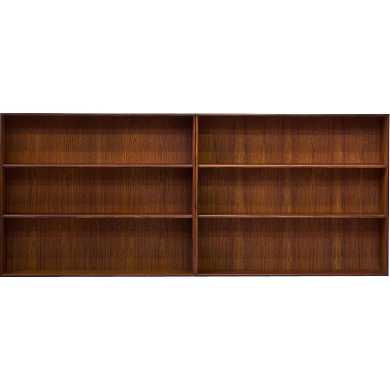 Set of 2 teak bookcases for Brantorps - 1960s