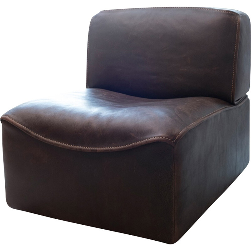 Fauteuil vintage "DS-15" en cuir de buffle par De Sede - 1970