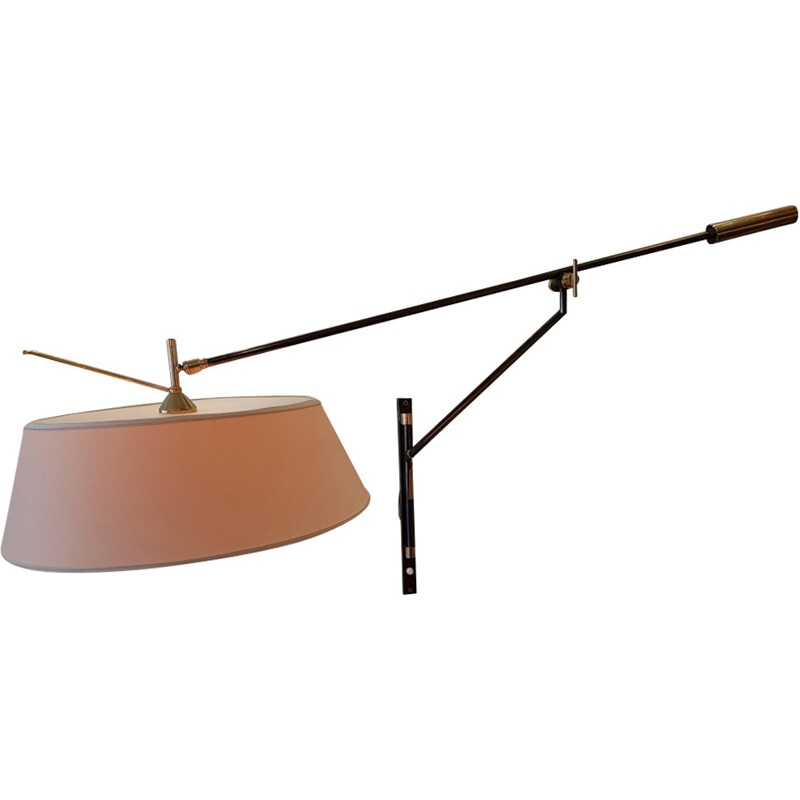 Wall lamp arm and counterweight Maison Arlus - 1950s