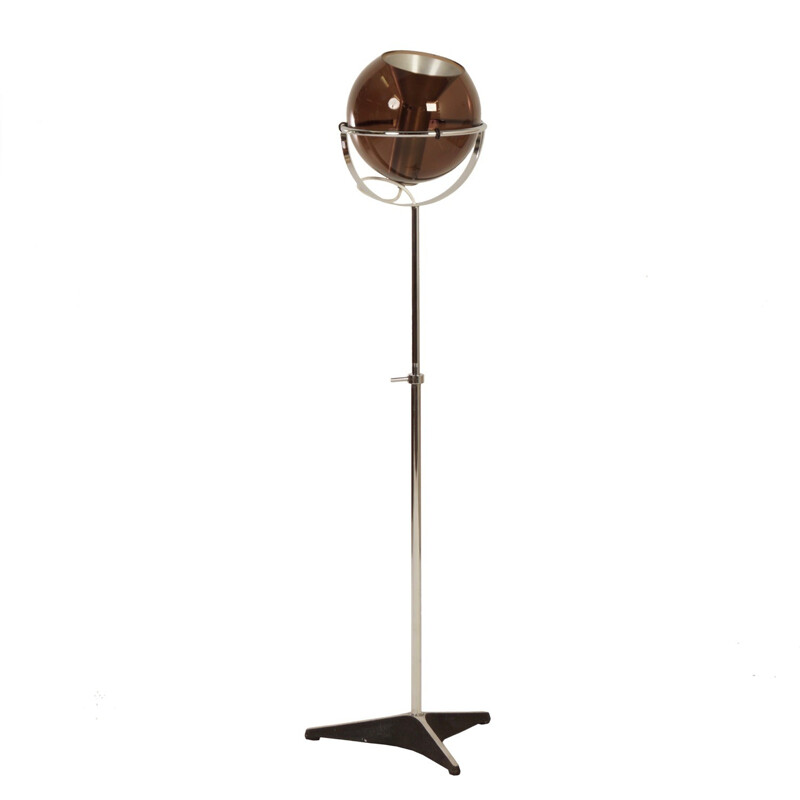 Lampadaire vintage "Globe" par Frank Ligtelijn - 1960