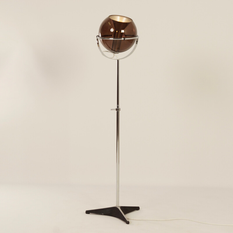 Vintage "Globe" floor lamp by Frank Ligtelijn - 1960s