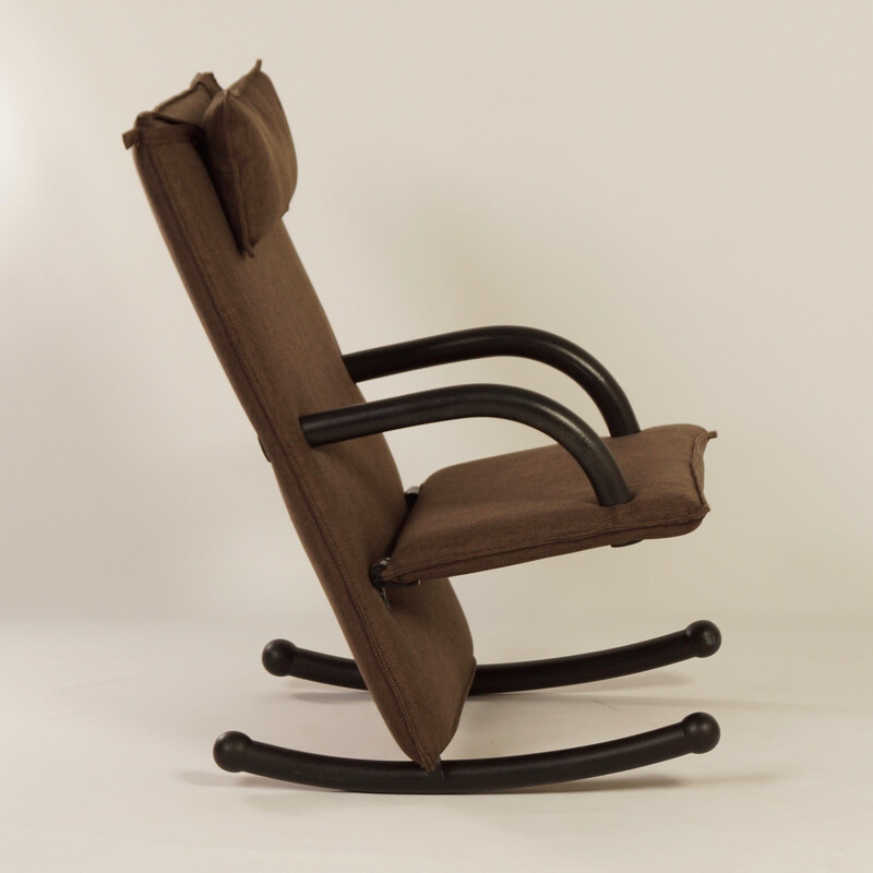 Vintage rocking chair "T-Line" by Burkhard Vogtherr for Arflex, Italy 1980