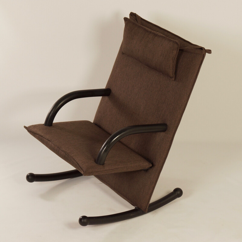 Vintage rocking chair "T-Line" by Burkhard Vogtherr for Arflex, Italy 1980