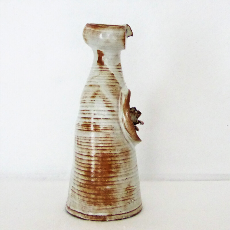 Vintage "Character" vase by Jacques Pouchain for l'Atelier Dieulefit - 1950s