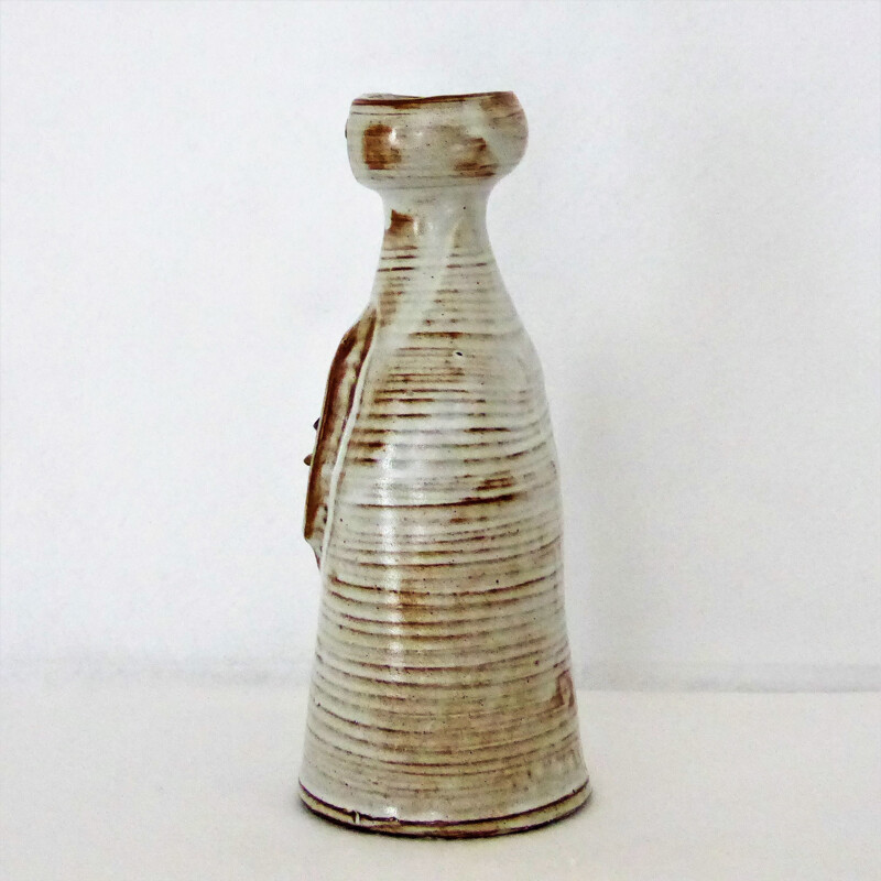 Vintage "Character" vase by Jacques Pouchain for l'Atelier Dieulefit - 1950s