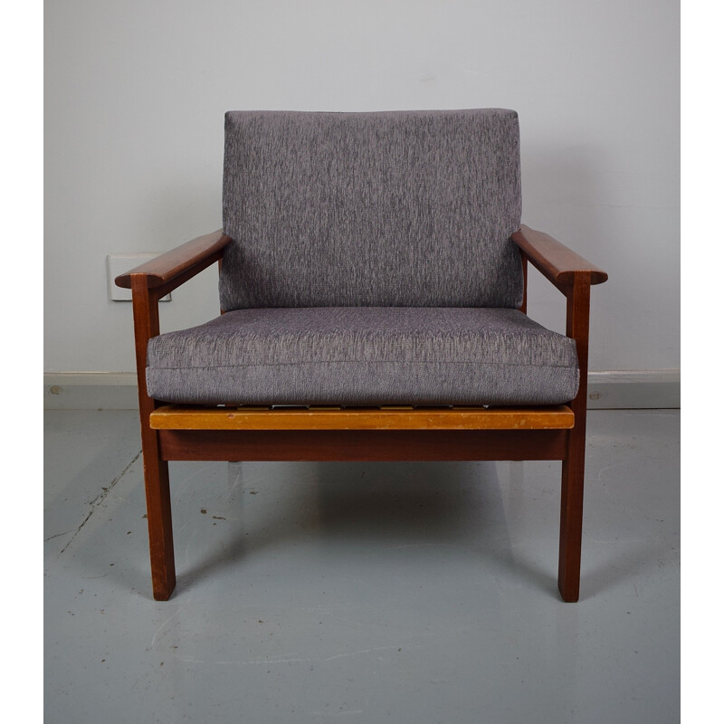 Vintage Danish teak "Capella" lounge armchair by Illum Wikkelso for N. Eirlesen - 1960s