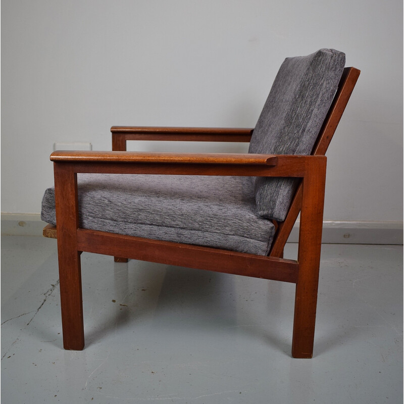 Vintage Danish teak "Capella" lounge armchair by Illum Wikkelso for N. Eirlesen - 1960s