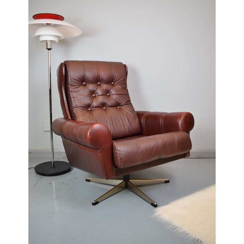 Vintage lounge armchair by Svend Skipper - 1970s