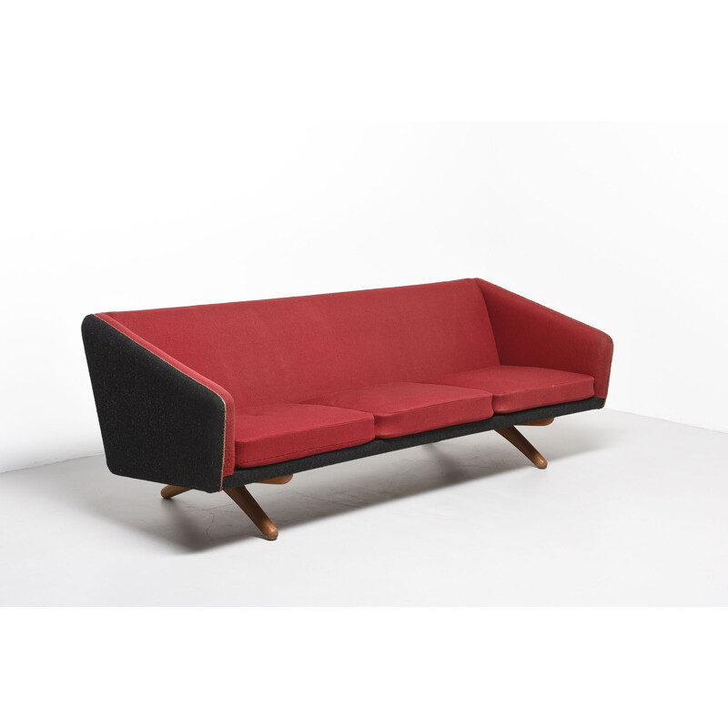 Vintage 3 seat sofa "ML90" by Illum Wikkelsø for Mikael Laursen - 1960s