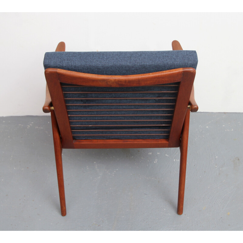 Fauteuil vintage en teck par Fredrik Kayser pour Vatne - 1950